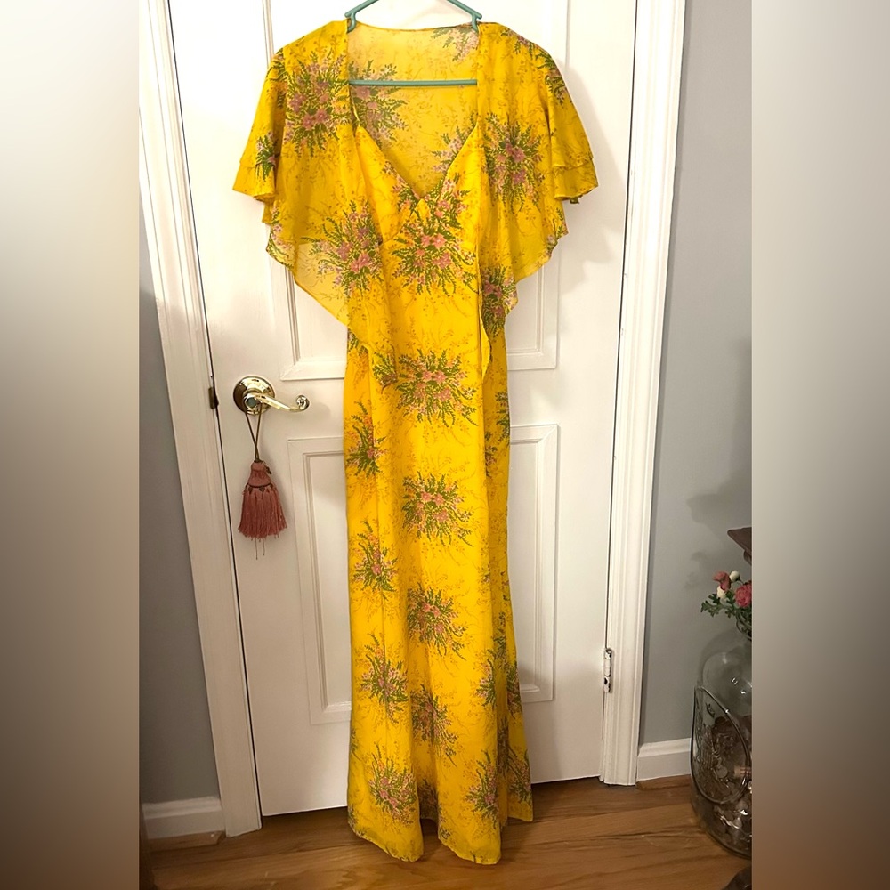 Vintage Corky Craig Calif Maxi Dress 1970’s Fashion